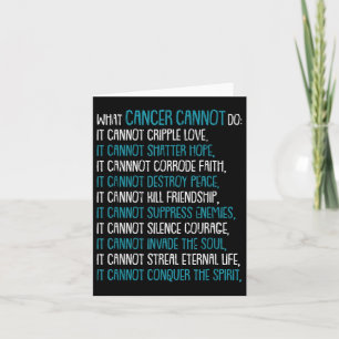What Cancer Cannot Do Trigeminal Neuralgia Awarene Card