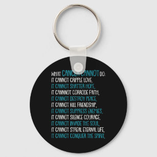 What Cancer Cannot Do Trigeminal Neuralgia Awarene Key Ring
