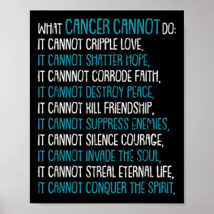 What Cancer Cannot Do Trigeminal Neuralgia Awarene Poster