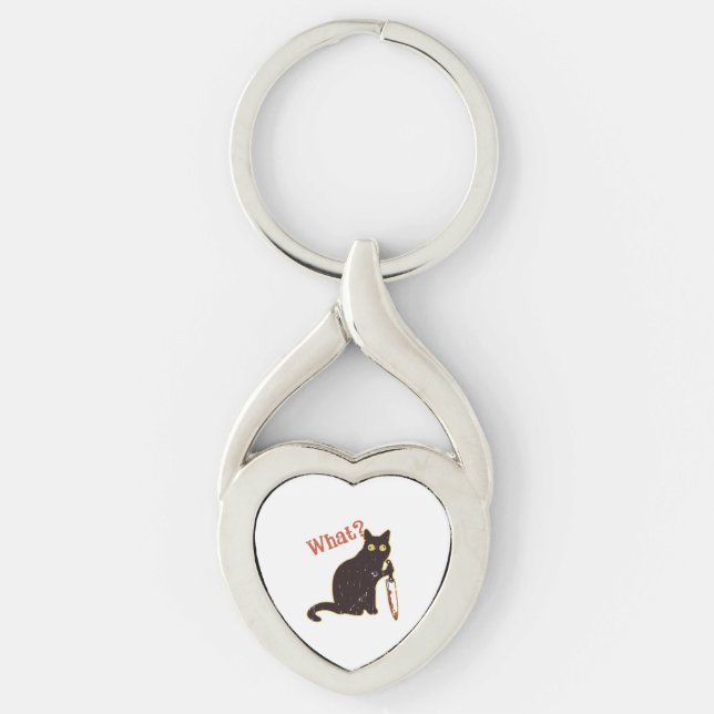 What - cat owner key ring (Front)