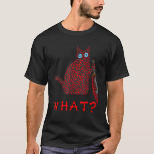 What  Cat With A Knife T-Shirt