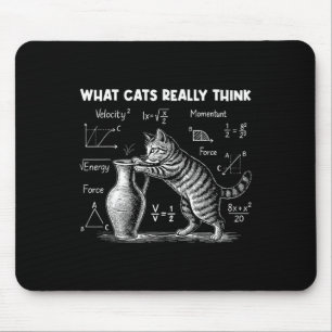 What Cats Really Think Funny Cat Physics Science T Mouse Mat