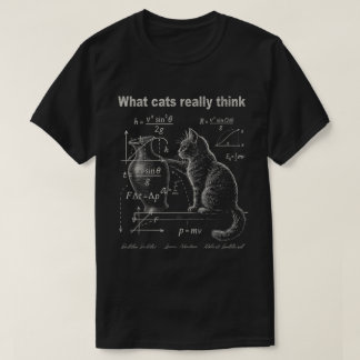 What Cats Really Think Funny Physics T-Shirt