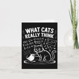 What cats think funny cat meme physics humour tank card