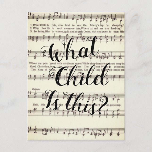 What Child is This? Postcard (Front)