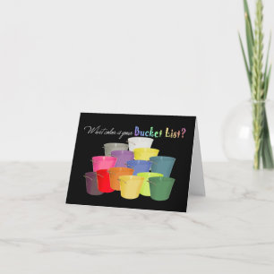 What Colour Is Your Bucket List? Card