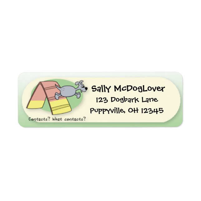 What Contacts? Dog Agility (Front)