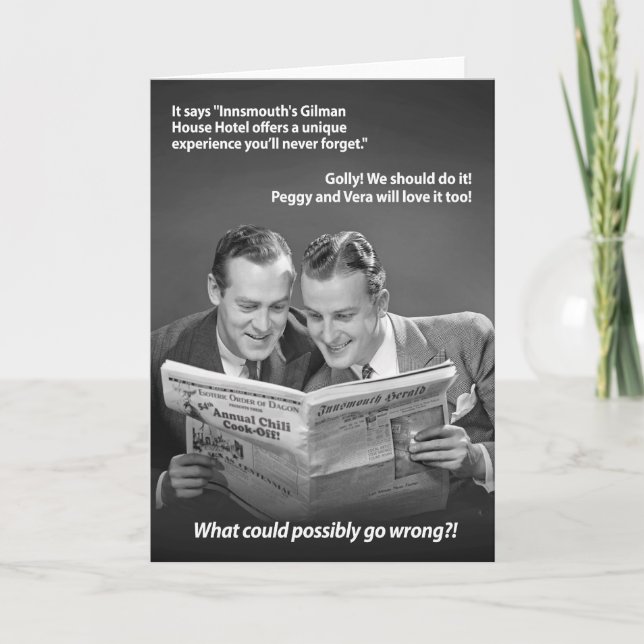 What could possibly go wrong in Innsmouth Card (Front)