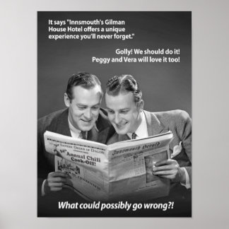 What could possibly go wrong in Innsmouth Poster