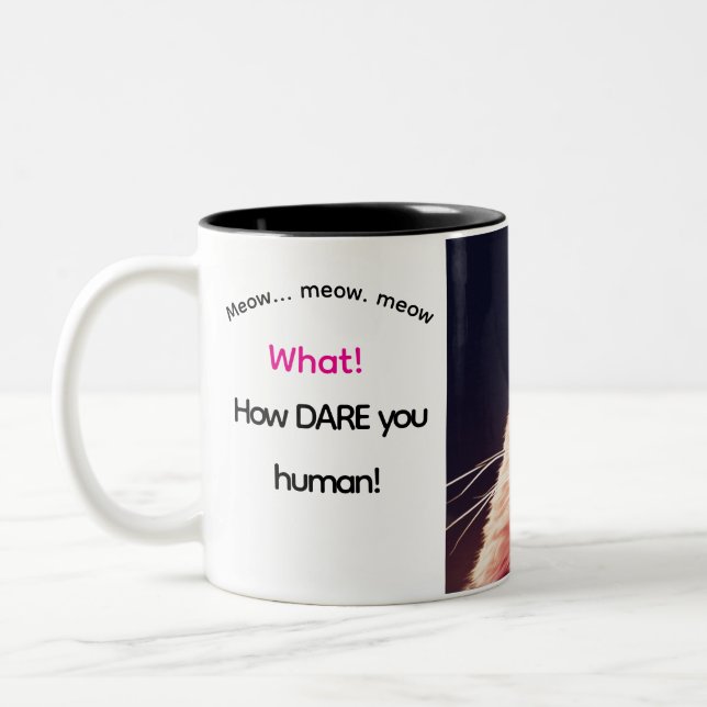 What did he just say! Two-Tone coffee mug (Left)
