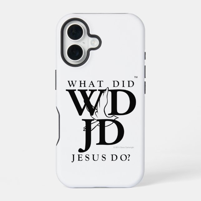 What Did Jesus Do? iPhone 16 Case (Back)