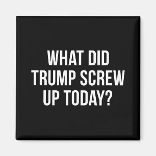 What Did Trump Screw Up Today - Magnet
