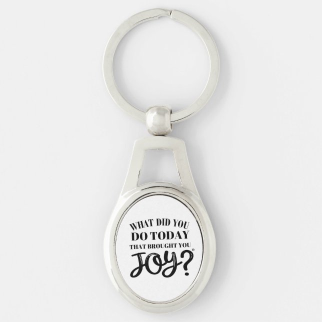 What did you do today that brought you joy® key ring (Front)