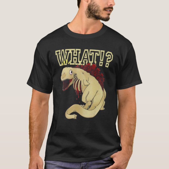 What Dinosaurs Designs Colourful  Cute Saurus Rex T-Shirt (Front)