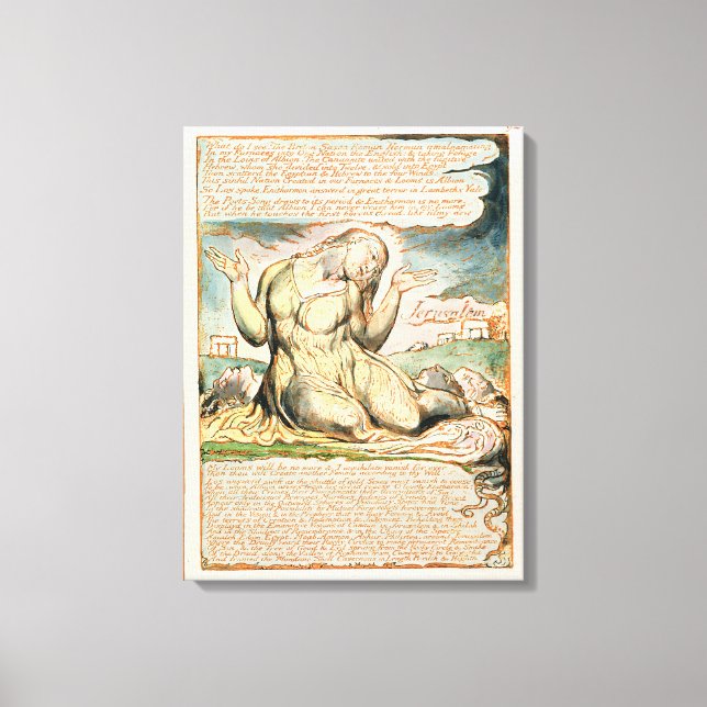 'What do I See!...', plate 92 from 'Jerusalem' (Be Canvas Print (Front)