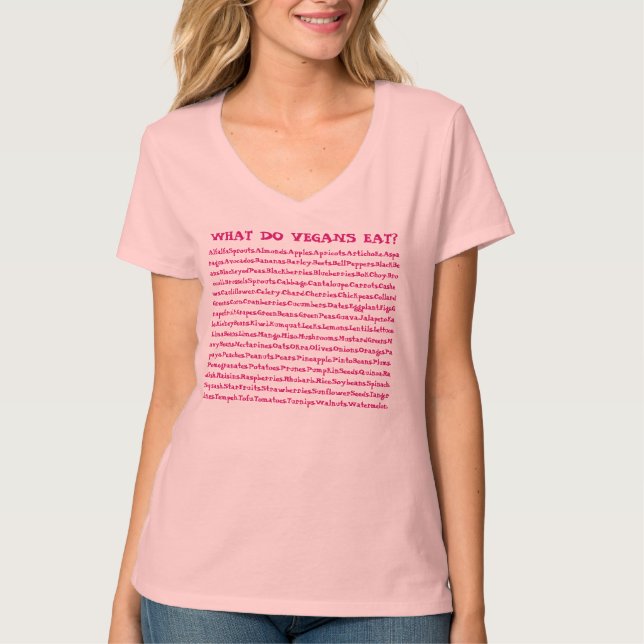 What Do Vegans Eat? T-Shirt (Front)