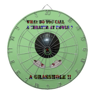 What Do You Call A Cheater At Lawn Bowls, Funny  Dartboard