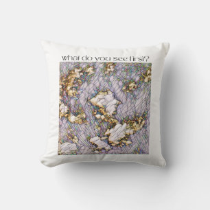 What do you see first? T-Shirt Throw Pillow