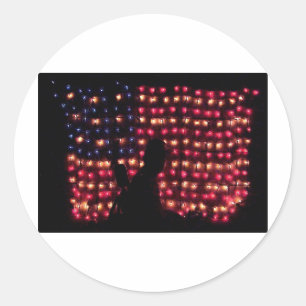 WHAT DOES FREEDOM MEAN TO A PERSON IN A WHEELCHAIR CLASSIC ROUND STICKER