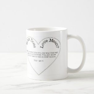 What Does Love Mean? - Billy age 4 Coffee Mug