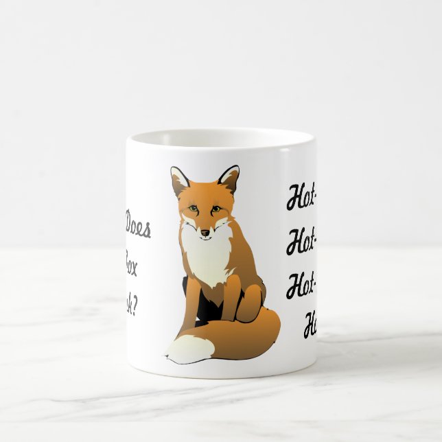 What Does the Fox Drink? Hot Tea! Mug (Center)