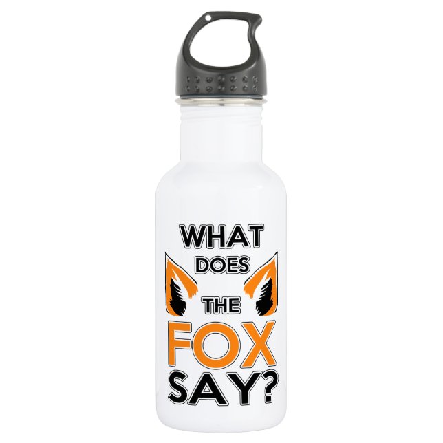 What Does The Fox Say ? 532 Ml Water Bottle (Front)