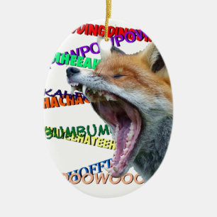 What Does the Fox Say? Ceramic Tree Decoration
