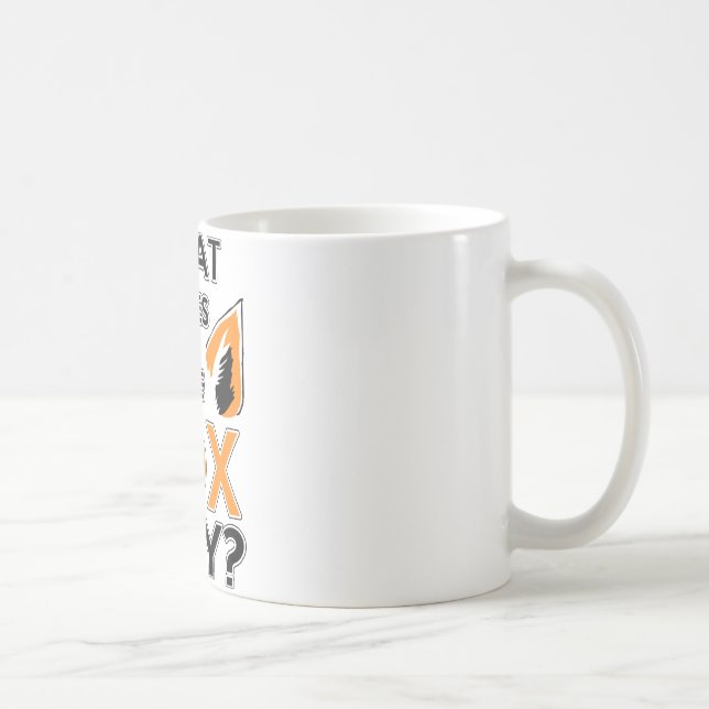 What Does The Fox Say ? Coffee Mug (Right)