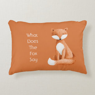 What Does the Fox Say? Decorative Cushion