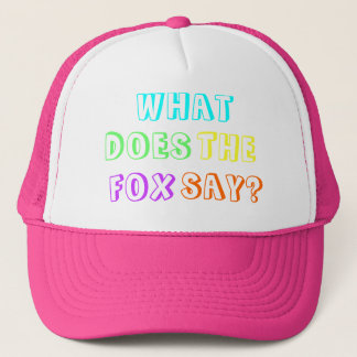 'What does the fox say?' Fashion Cap