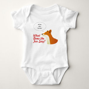 What Does the Fox Say Funny t-shirt Baby Bodysuit