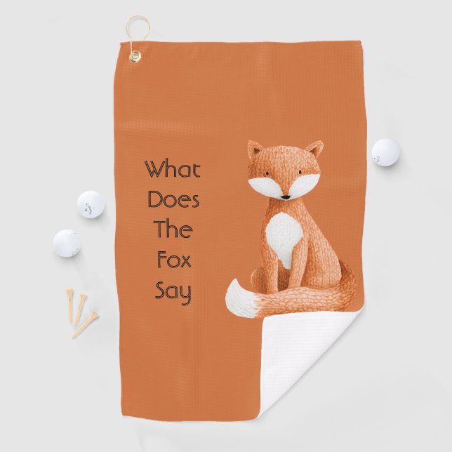 What Does the Fox Say? Golf Towel (InSitu)