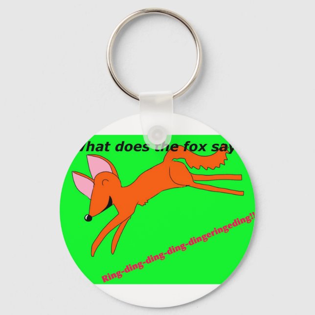 What does the fox say? key ring (Front)