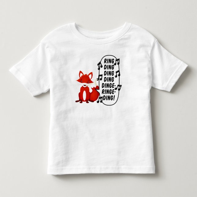 What does the fox say? toddler T-Shirt (Front)