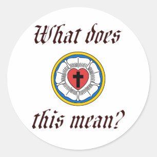 What Does This Mean Classic Round Sticker