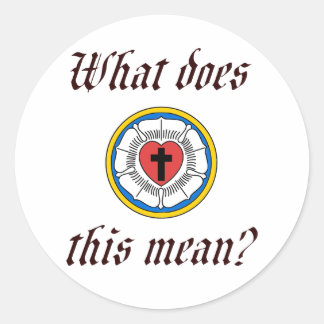 What Does This Mean Classic Round Sticker