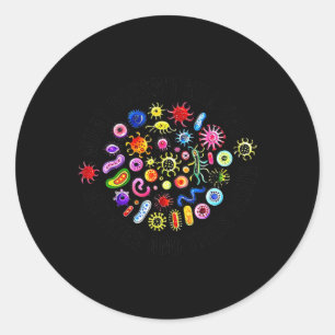 What Doesn't Kill You Mutates And Tries Again Micr Classic Round Sticker