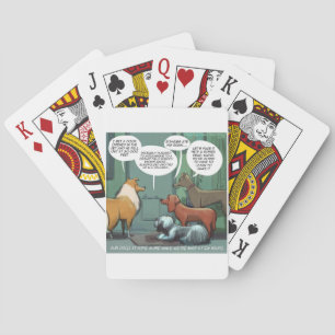What Dogs Fear Rick London Funny Playing Cards