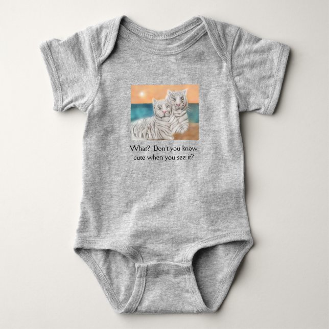 What? Don't you know cute when you see it? Baby Bodysuit (Front)