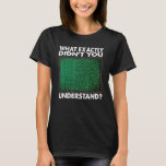 What Exactly Didn't You Understand  Math Teacher T-Shirt<br><div class="desc">What Exactly Didn't You Understand  Math Teacher</div>