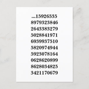What follows 3.14 postcard