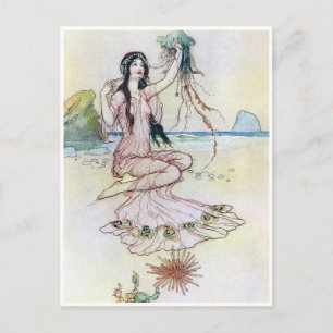 What Form She Pleased by Warwick Goble Postcard