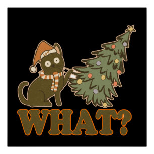 WHAT?  funny christmas          Poster