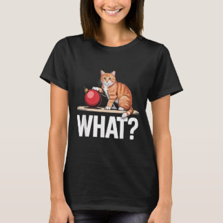 What_ Funny Tabby Cat Christmas Xmas Ornament T-Shirt