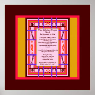 What Girls And Women Need, Succeed In Life poster