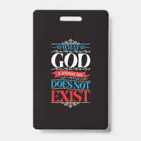 What God Cannot Do Does Not Exist