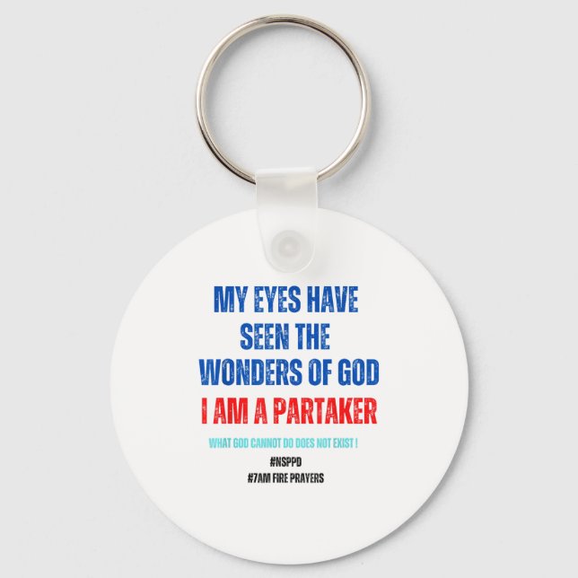 What God Cannot Do Does Not Exist Nsppd - Witness  Key Ring (Front)