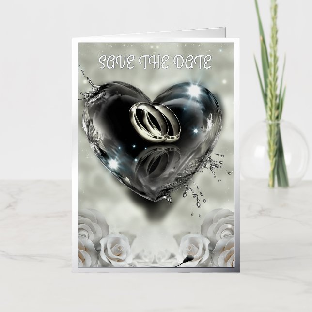 What God Has Put Together Save The Date Foil Greeting Card (Front)