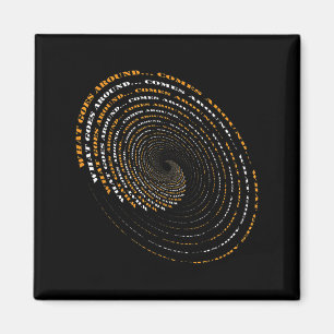 What Goes Around Comes Around Motivational  Magnet