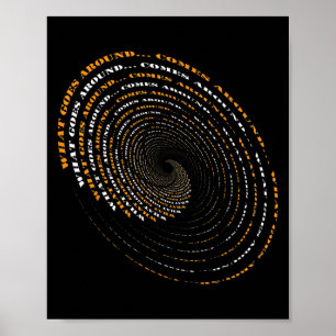 What Goes Around Comes Around Motivational  Poster